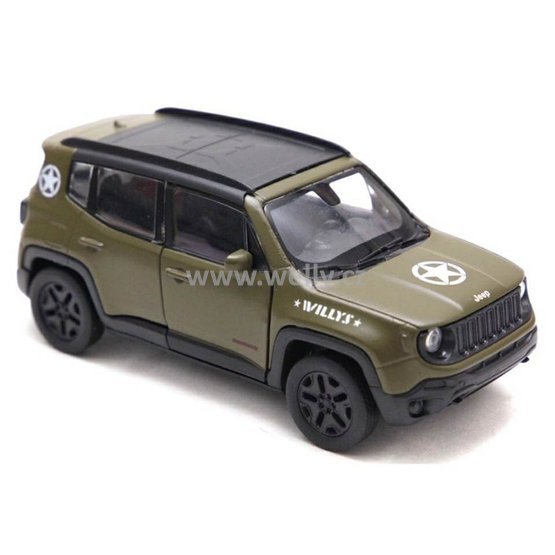 Welly 4,5" Jeep Renegade - code Welly 43736AR, modely aut