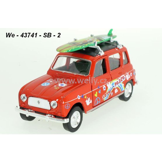 Welly 1:34-39 Renault 4 Surf (red) - code Welly 43741SB, modely aut