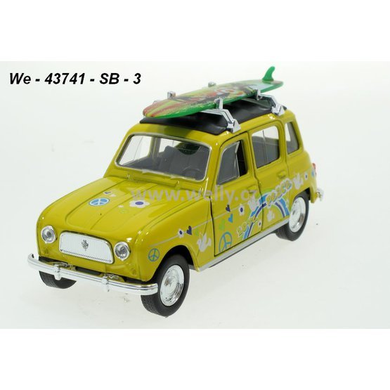 Welly 1:34-39 Renault 4 Surf (yellow) - code Welly 43741SB, modely aut