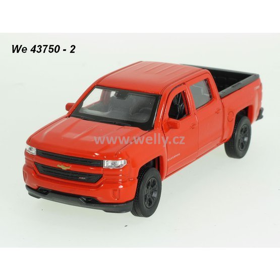 Welly 1:34-39 Chevrolet 2017 Silverado (red) - code Welly 43750, modely aut