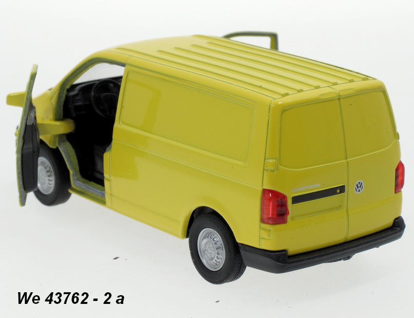 Miniature Métal 1/43 Volkswagen Transporter T6 Van Gris - Collection Nex Models Par Welly
