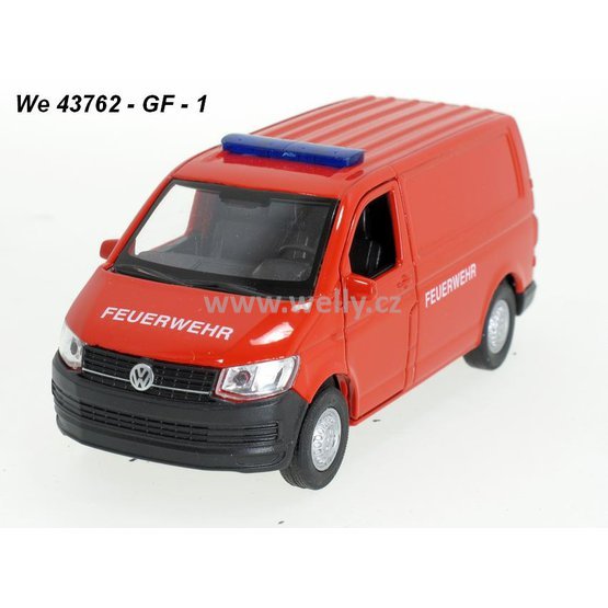 Welly 1:34-39 Volkswagen Transporter T6 Van (Feuerwehr) - code Welly 43762GF, modely aut
