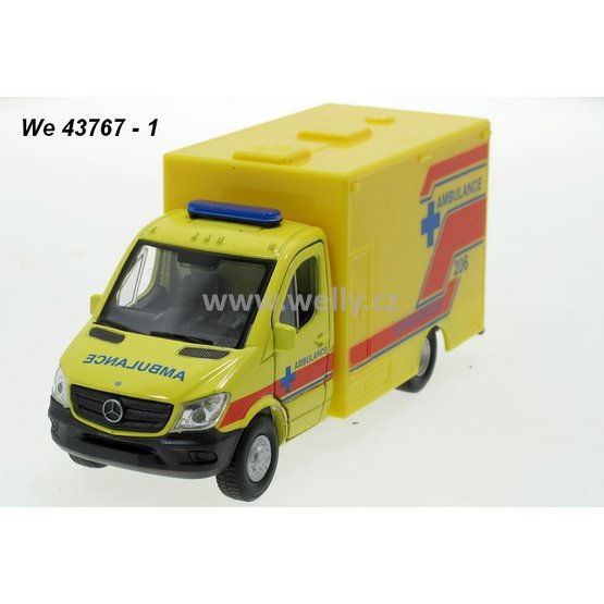 Welly 1:34-39 Mercedes-Benz Sprinter Ambulance (yellow) - code Welly 43766, modely aut
