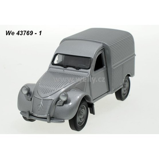 Welly 1:34-39 Citroen 2 CV Fourgonnette (silver grey) - code Welly 43769, modely aut
