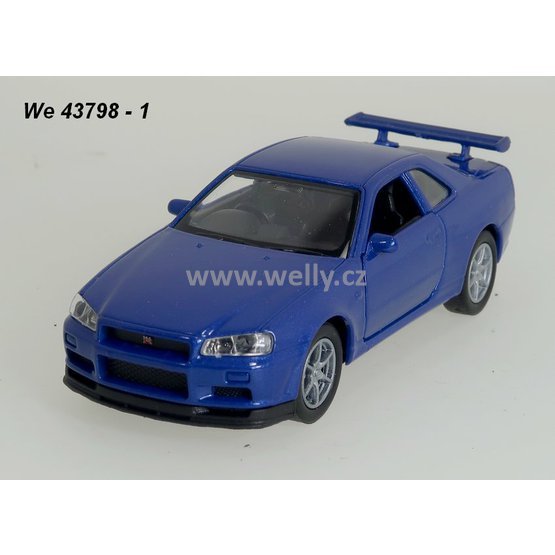Welly 1:34-39 Nissan Skyline GT-R (blue) - code Welly 43798, modely aut