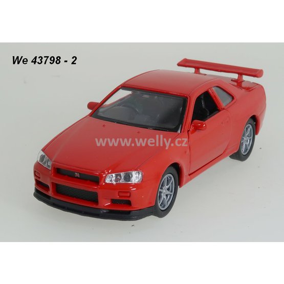 Welly 1:34-39 Nissan Skyline GT-R (red) - code Welly 43798, modely aut