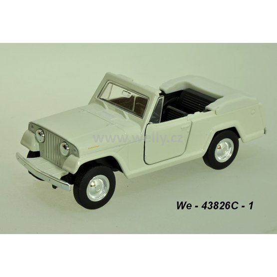 Welly 1:34-39 Jeep 1967 Jeepster Commando Roadster (white) - code Welly 43826C, modely aut