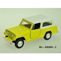 Welly 1:34-39 Jeep 1967 Jeepster Commando Station Wagon (yellow) - code Welly 43826H