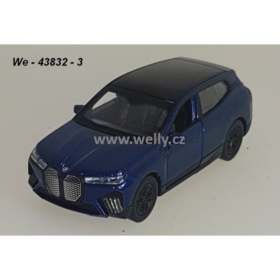 Welly 1:34-39 BMW iX (blue) - code Welly 43832, modely aut