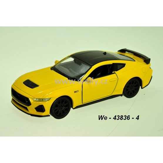 Welly 1:34-39 Ford 2024 Mustang GT (yellow) - code Welly 43836, modely aut