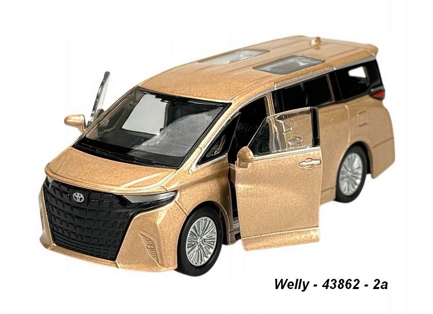 Voiture Miniature Toyota Alphard 2024 - Modèle Métal 1/34, Portes Ouvrantes, 11 Cm