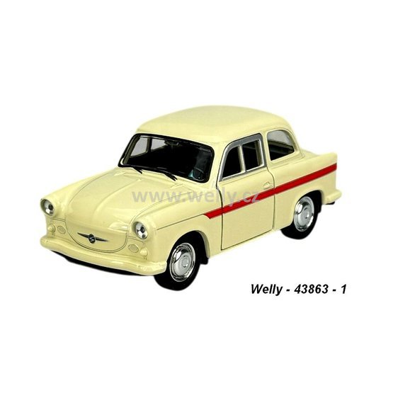 Welly 1:34-39 Trabant P50/P60 (cream) - code Welly 43863, modely aut