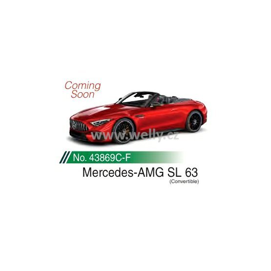 Welly 1:34-39 Mercedes-AMG SL 63 (red) - code Welly 43869 H