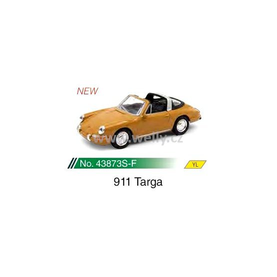 Welly 1:34-39 Porsche 911 Targa (yellow) - code Welly 43873