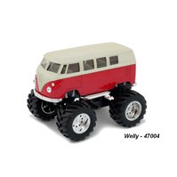 Welly 1:34-39 BIG WHEELS Volkswagen T1 Bus (red) - Welly code 47004