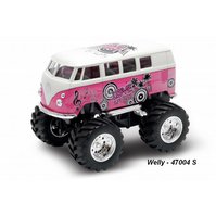 Welly 1:34-39 BIG WHEELS Volkswagen T1 Bus 1963 (pink) - Welly code 47004 S