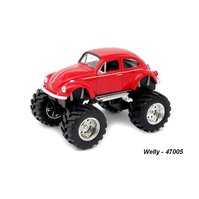Welly 1:34-39 BIG WHEELS Volkswagen Beetle (red) - Welly code 47005