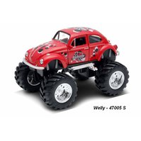 Welly 1:34-39 BIG WHEELS Volkswagen Beetle (red) - Welly code 47005 S
