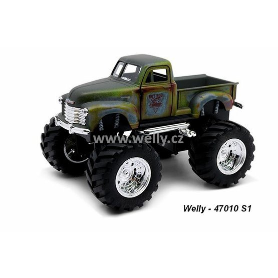 Welly 1:34-39 BIG WHEELS Chevrolet 3100 Pick Up 1953 (matt gray) - Welly code 47010 S1