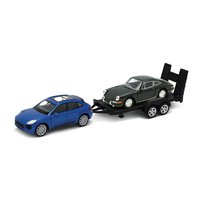 Welly 1:34-39 Trailer set Porsche Macan +Porsche 911- code Welly 43673F-2TB(A)