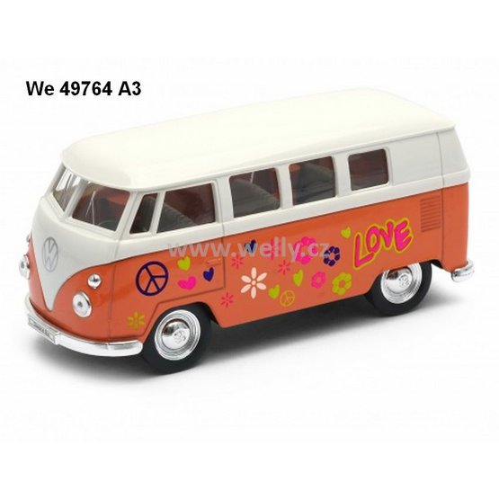 Welly 1:34-39 Volkswagen 1963 T1 Bus Love (yellow) - code Welly 49764A2, modely au