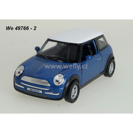 Welly 1:34-39 Mini Cooper (blue/white) - code Welly 49766, modely aut