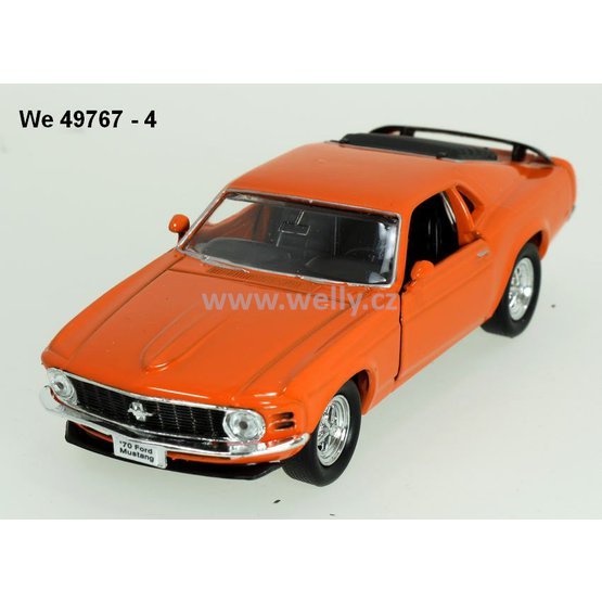 Welly 1:34-39 Ford 1970 Mustang Boss 302 (orange) - code Welly 49767, ukončena výroba