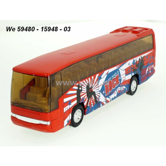 Welly 1:60 P-B Mercedes-Benz 0 303 RHD Bus Rock (red) - code Welly 59480, modely
