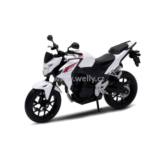 Welly 1:10 Honda CB 500 F 2014 white), code Welly 62810, modely motocyklů.