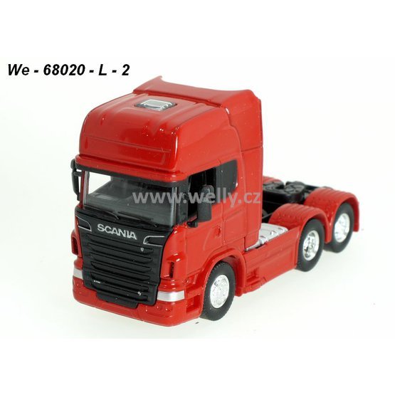 Welly 1:64 Scania V8 R730 Hauler 6x4 (red) - code Welly 68020L, modely aut