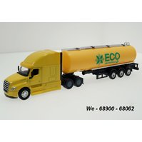 Welly 1:64 Freightliner Cascadia Tanker ECO (yellow) - code Welly 68062, modely aut