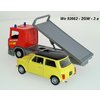 Scania P320 (red) + Mini Cooper (yellow) - code Welly 92662-2GW