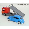 Scania P320 (red) + VW Beetle (blue) - code Welly 92662-2GW