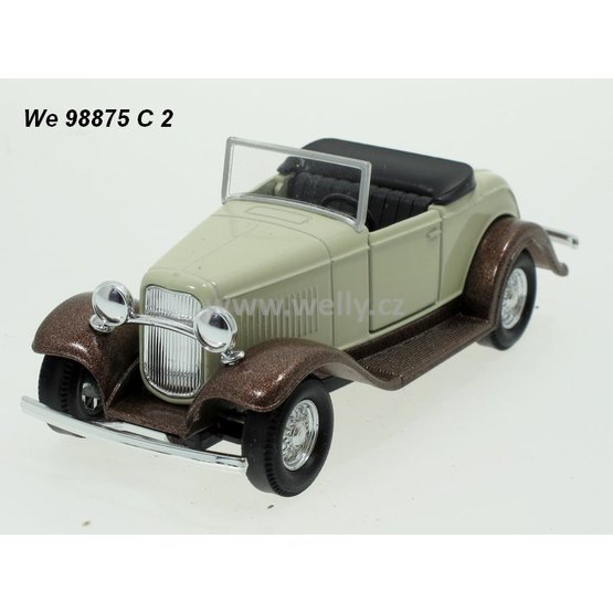 Welly 1:34-39 Ford Roadster (cream/brown) - code Welly 98875C, modely aut